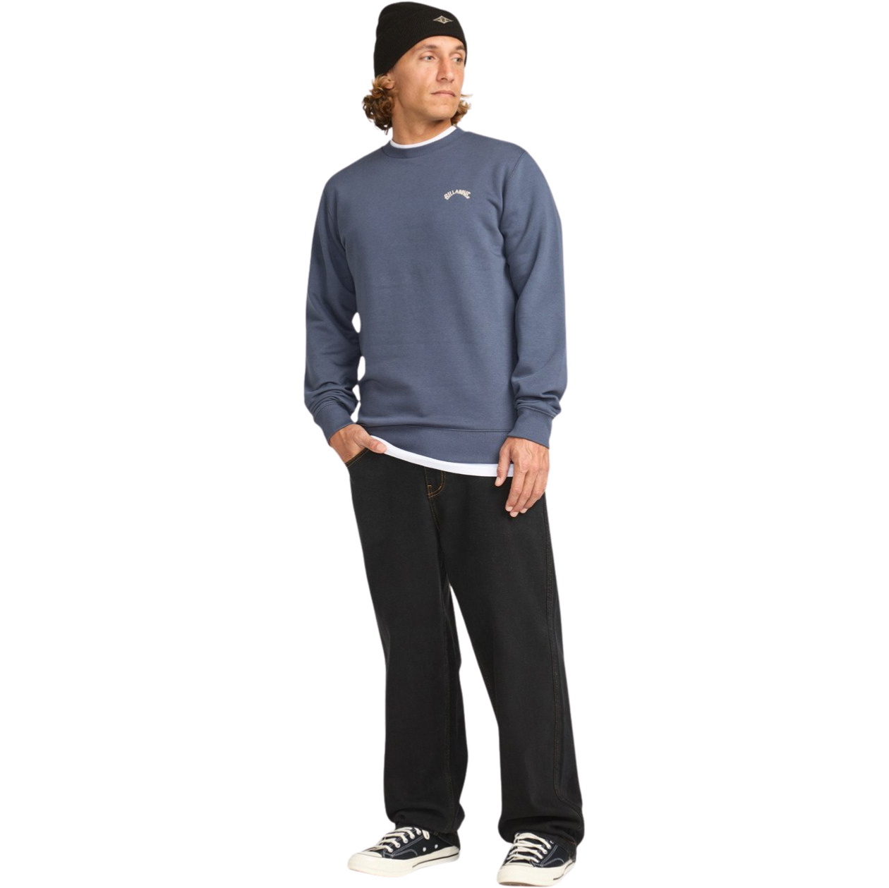 2026 Billabong Mens Arch Pullover Sweatshirt EBYFT00147 - Ombre Blue